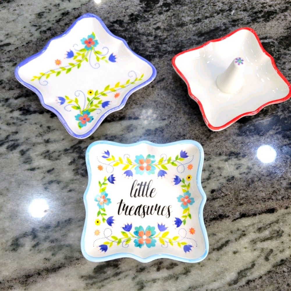 🌵Little Treasures Ring & Trinket Tray 3 Piece Set